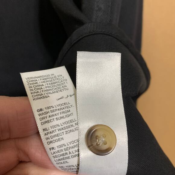 FAT FACE Black Tencel HARPER Shirt Dress  Sz 4 NWT - Picture 9 of 14